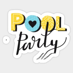 Pool party Sticker